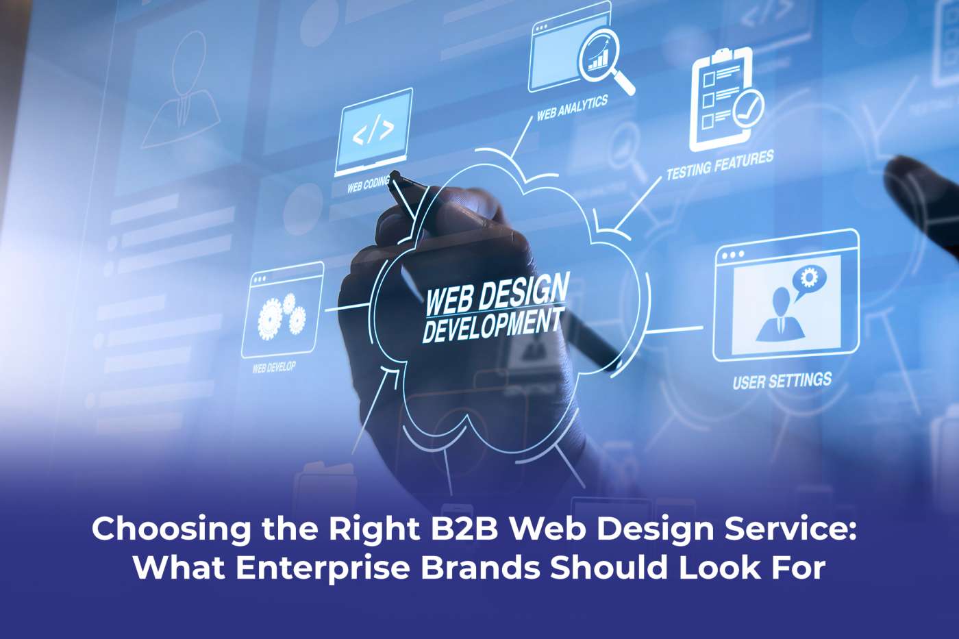 illustrating scalable web architecture for enterprise B2B websites